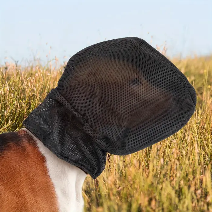 Masque facial protecteur pour chien, en maille respirante, protège-menton pour animaux de compagnie,