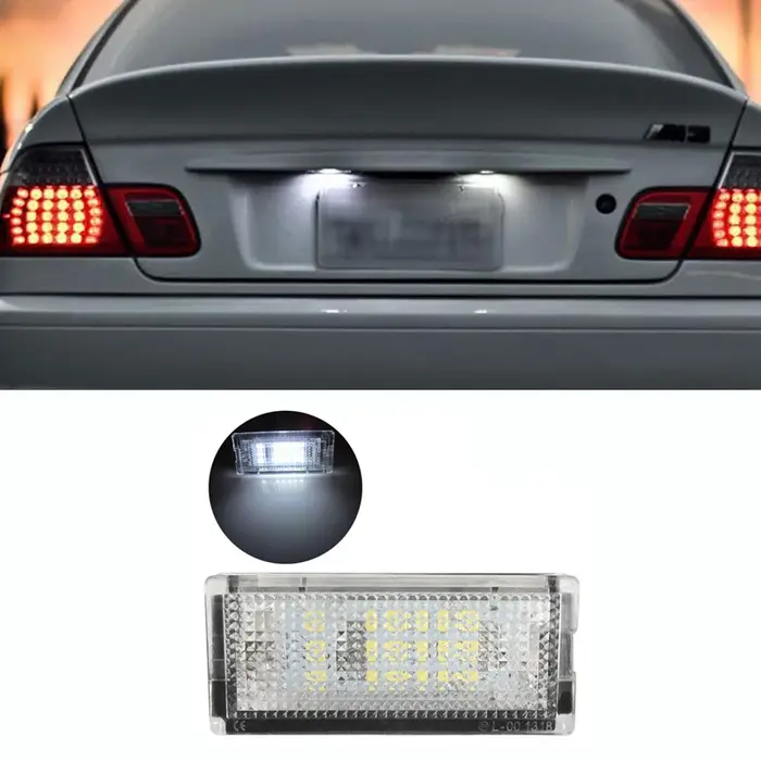 Ampoules LED blanches pour BMW Série 3 E46 4D 4DR 1998-2002, feu arrière automatique, lumière de pla
