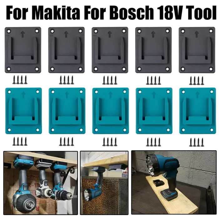 5/10pack pour Makita 18V pour Bosch 18V Porte-Outil Outils De Forage Support Mural Support De Rangem