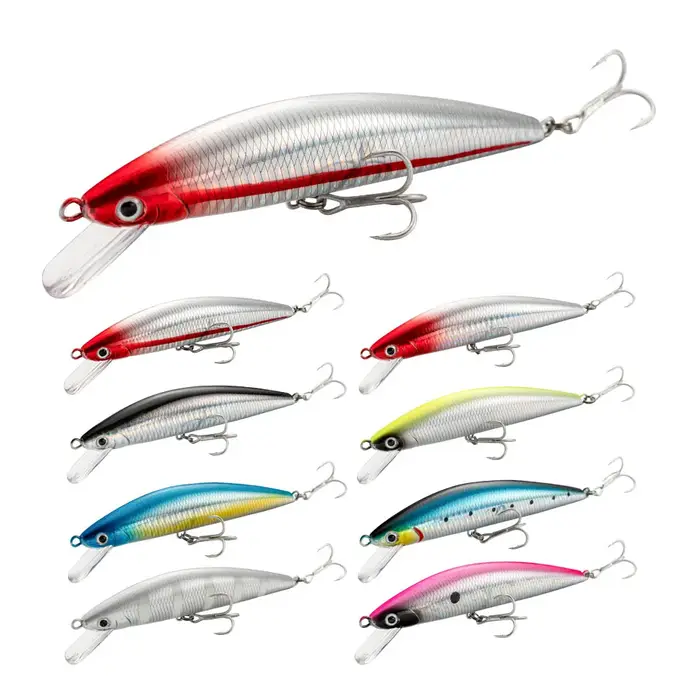 Leurre de pêche coulant méné 13 cm 15 cm 40g 60g système de poids