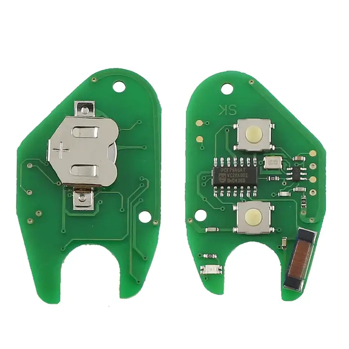 YIQIXIN clé à distance à 2 boutons pour Renault trafic principal Kangoo Nissan Interstar Primastar p