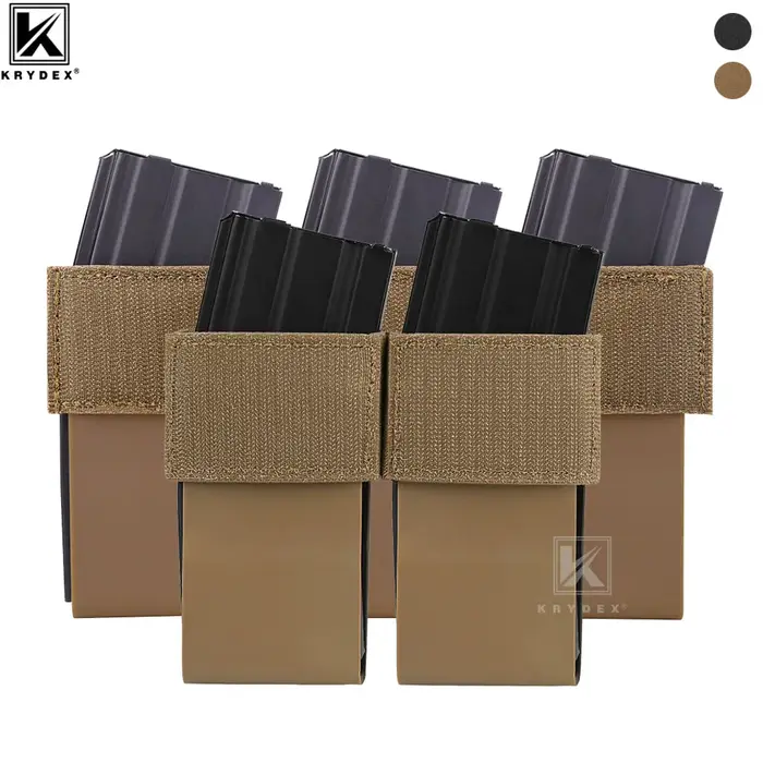 KRYDEX tactique élastique 5.56 Triple Double Magazine insérer 7.62 pochette magnétique pour D3CR pla