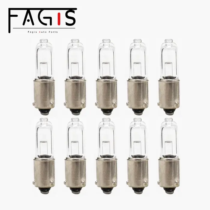 Fagis 10 pièces 1156 BAY9S H21W 12V 24V 21W indicateur de frein halogène lampe de signalisation ampo