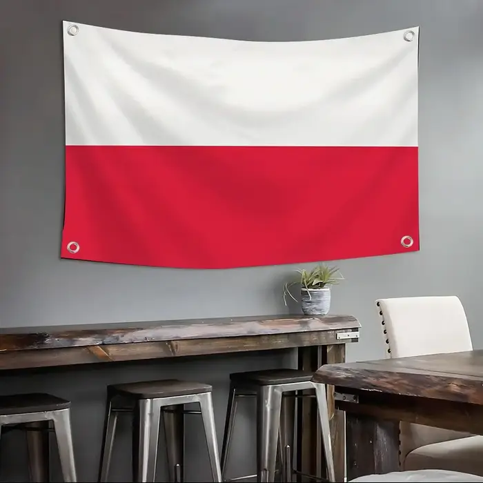 Drapeaux personnalisés pour supporters de football polonais