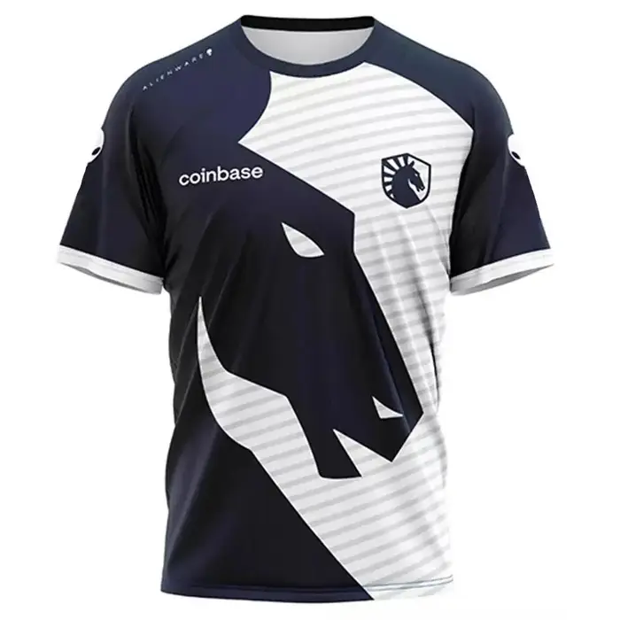 Nouveau Tshirt Personalise pour Homme Respirant Style Esports Liquid Uniforme de Jeu Vêtements Décontractés Polyvalent Multisaisons Occasions Spéciales