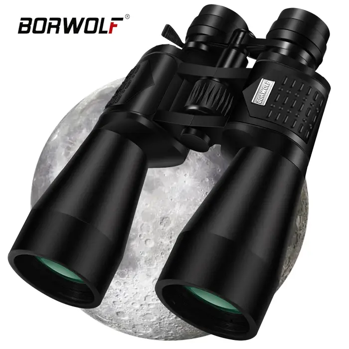 Jumelles BORWOLF 15-450x60 HD vision nocturne BAK4 zoom professionnel pour chasse et observation d'oiseaux