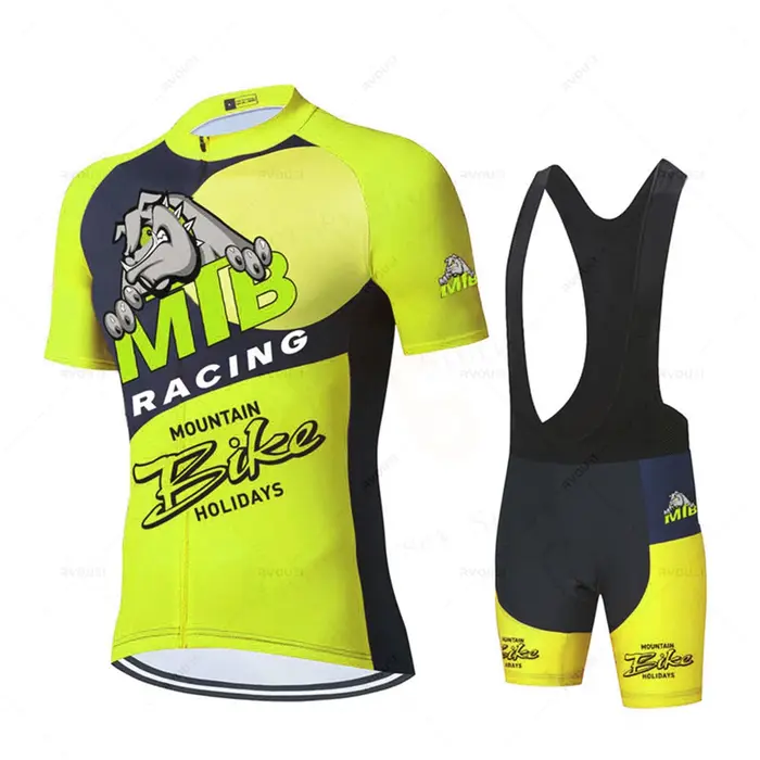 Pro Dog – Maillot de cyclisme pour hommes, ensemble de sport, vtt, été