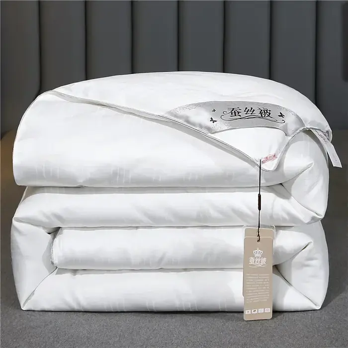 Couette 100% Soie de Mûrier, Artisanale, pour la Santé et la Beauté, Remplissage en Soie, Tailles Do