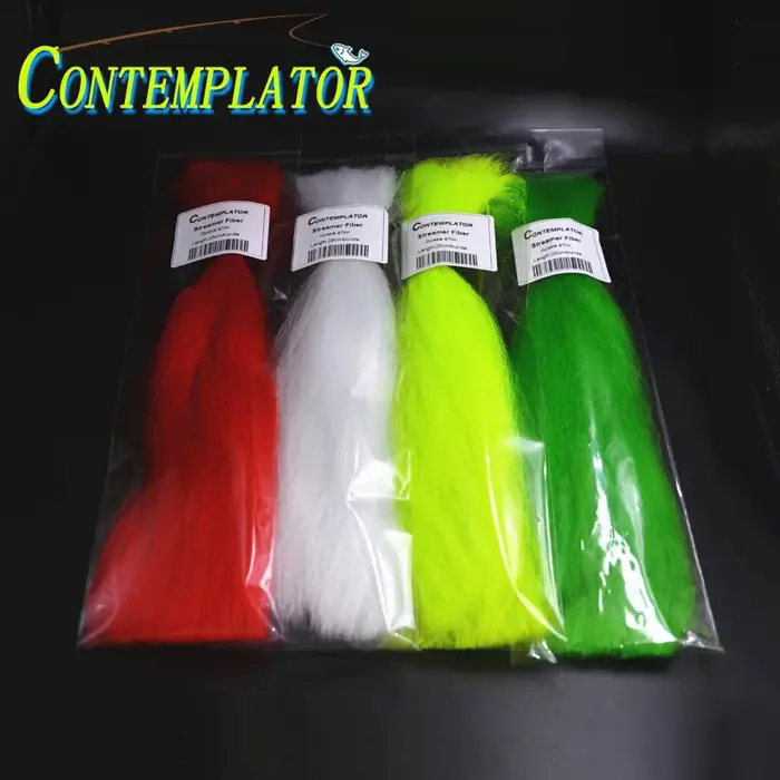 2 sac/pack banderoles fibre mouche attachant matériel Clouser vairon Baitfish 9.8 pouces créatif bri