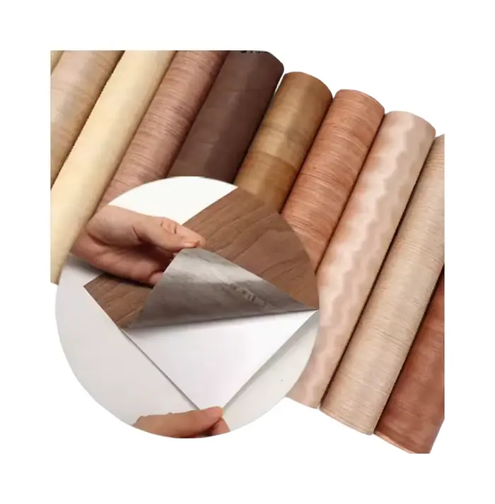Longueur: 2,5 mètres de large: 550mm d'épaisseur: 0,25mm placage de bois naturel personnalisé de gra