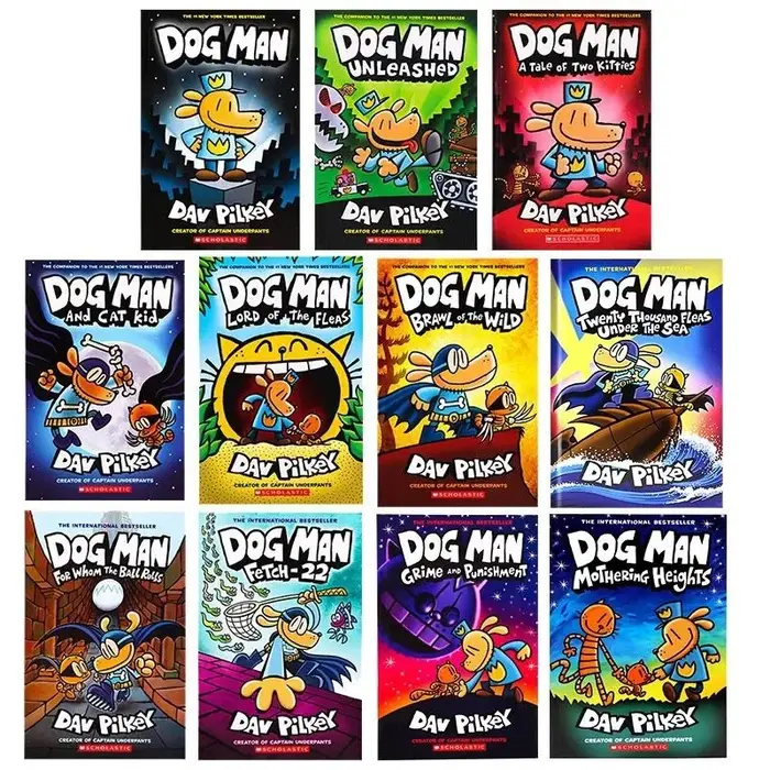 1 livre aléatoire, nouveaux bandes dessinées populaires originales 2023, les aventures de Dog Man 8 