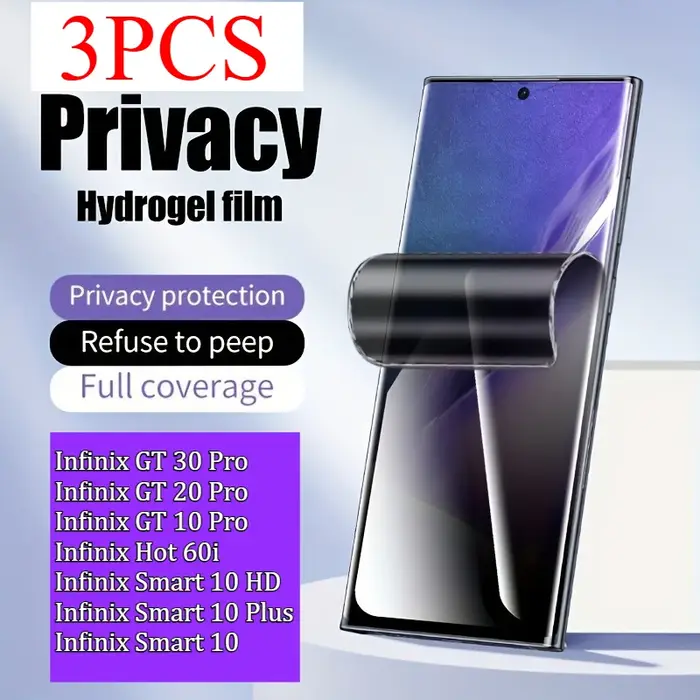 5 pièces pour Infinix Hot 60i couverture complète souple pour Infinix Smart 10 HD Plus pas du verre 