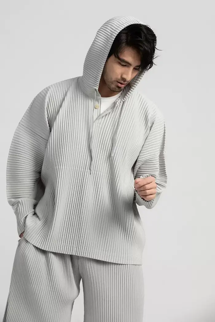 ATA YAKE-Sweat à Capuche Plissé pour Homme, Respirant, At Proximity, Wstring, Haut Décontracté