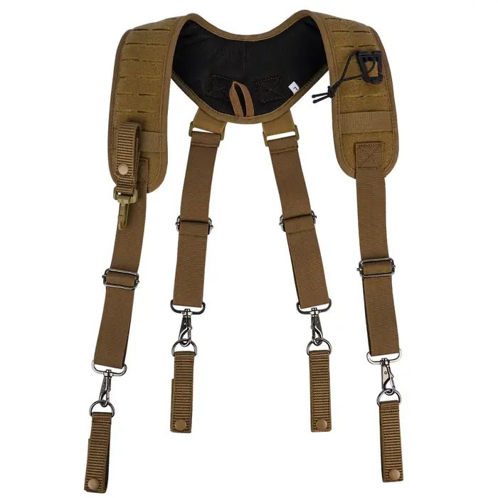 Bretelles à crochet en métal pour service, ceinture militaire SFP, bretelles de police, loi poly