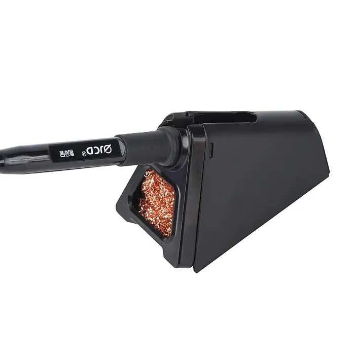 JCD 820 support de fer à souder électrique en alliage d'aluminium avec boule de cuivre de nettoyage 