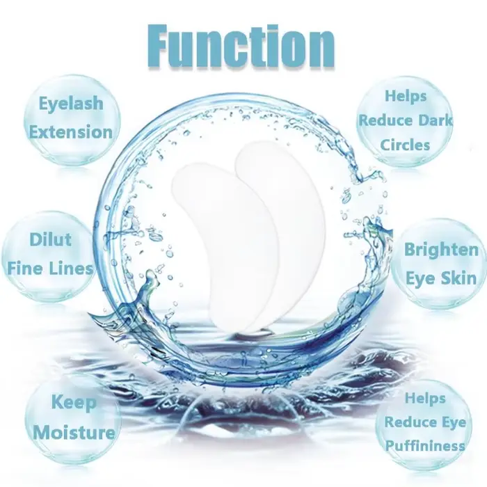 500 pièces en gros Hydrogel Gel patchs pour les yeux pour Extension de cils Eyepads patch de cils ma