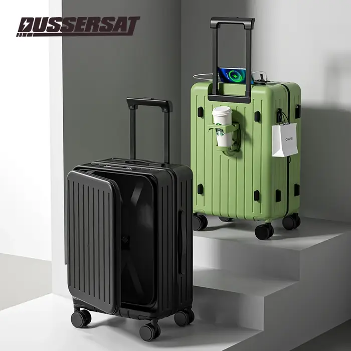 Nouvelle valise ouverte avant cabane boîtier de chariot 20/24/26 pouces cadre de haute qualité valis