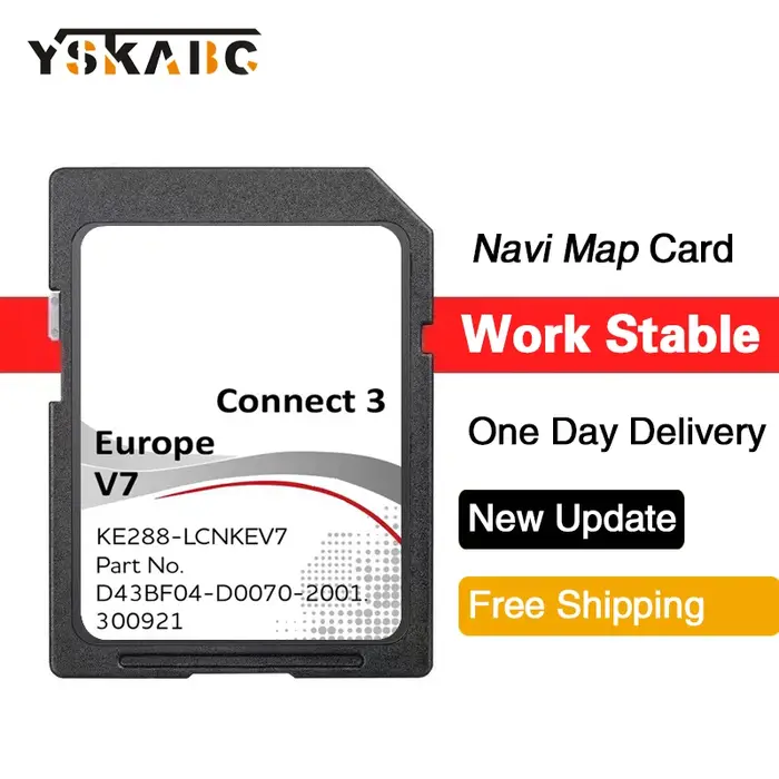 Dernière version pour Nissan Connect 3 V7 mis à jour 2022 V7 LCN3 carte SD Juke Qashqai