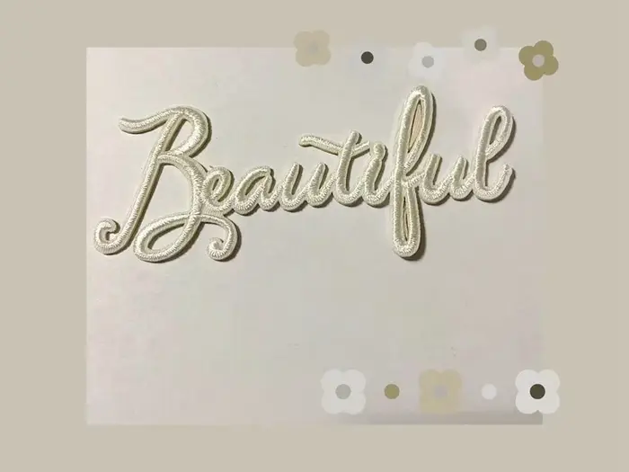 Patchs brodés autocollants avec lettres anglaises pour vêtements, appliques décoratives, rayures pou