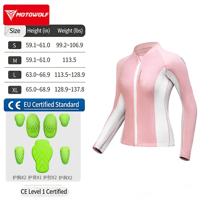 Armure de moto pour femmes, armure d'été en maille respirante anti-chute, équipement de protection C