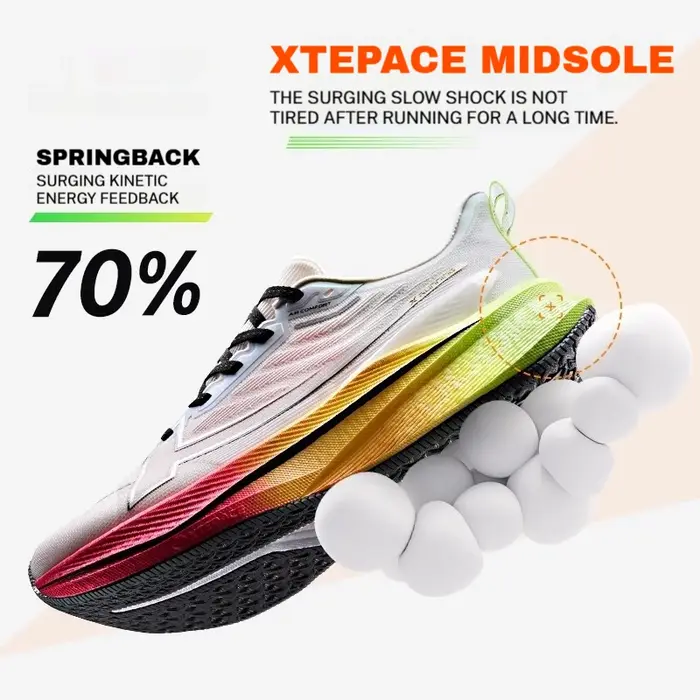 Xtep femmes chaussures de course 2000km 3.0 2025 printemps léger amorti résistant à l'usure entraîne