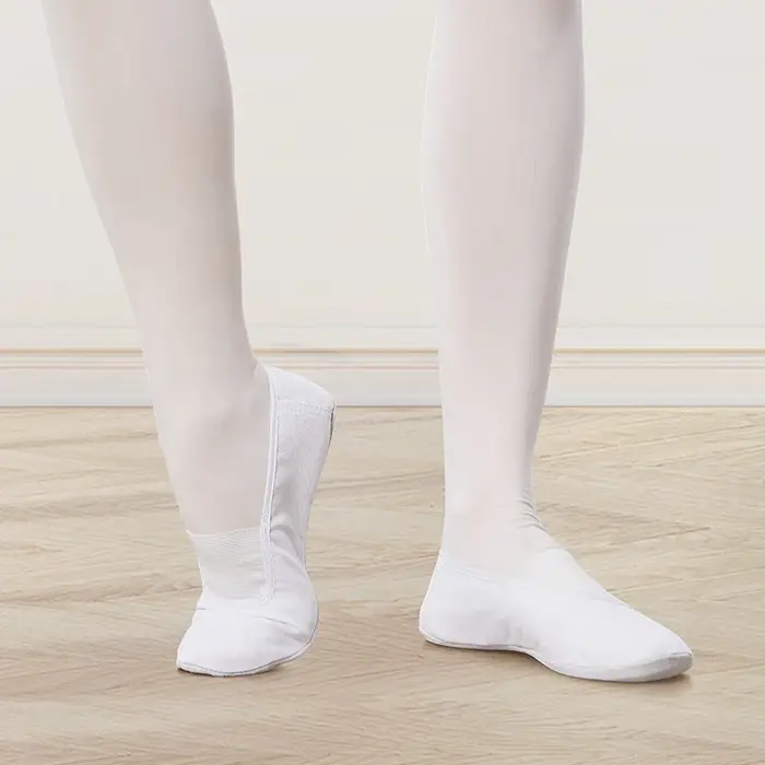 Femmes chaussures de gymnastique adulte semelle souple toile Yoga filles Ballet chaussures de danse 