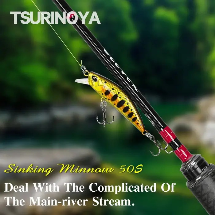 Leurres pêche TSURINOYA sinking minnow DW63 - Leurres durs 50mm 5g pour truite wobblers crankbait