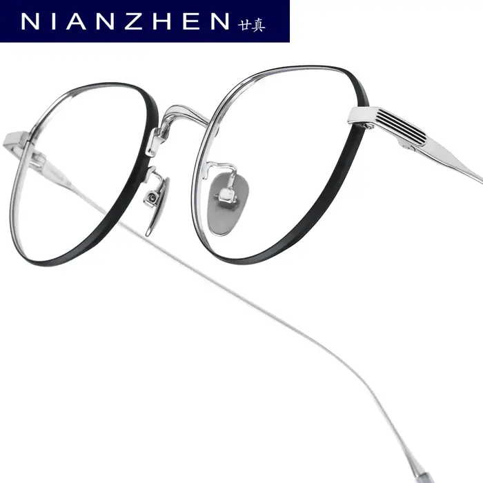 NIANZHEN alliage de titane lunettes cadre hommes polygone marque Design lunettes femmes ultraléger r