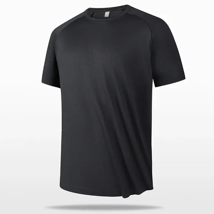 T-shirt de sport multicolore à manches courtes pour homme, maillot de gym respirant, chemise de fitn