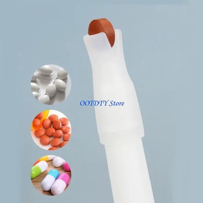 Distributeur de pilules pour chien en plastique blanc ou bleu pour administration facile et sûre des médicaments pour chiots et chiens domestiques
