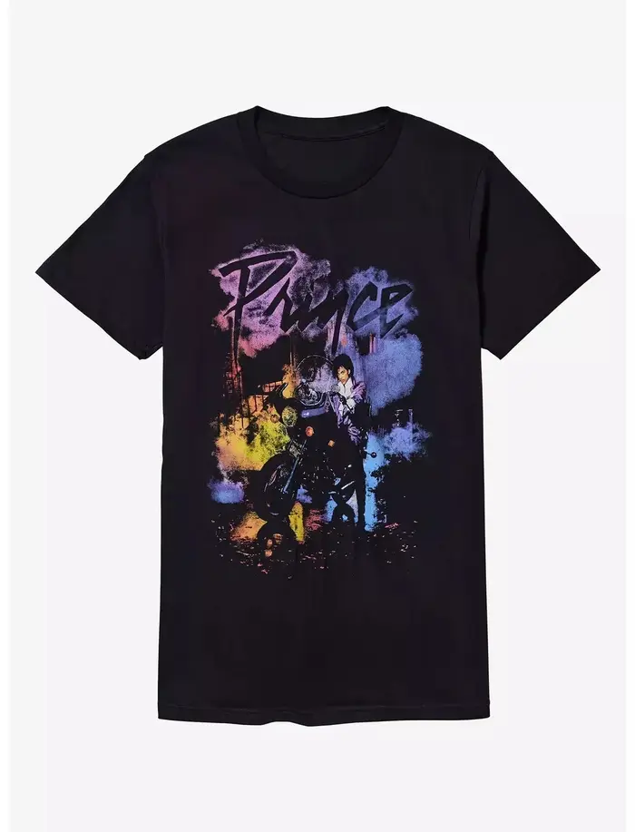 T-shirt Prince Purple Rain pour hommes et femmes, vêtements d'été en coton de haute qualité, nouvell