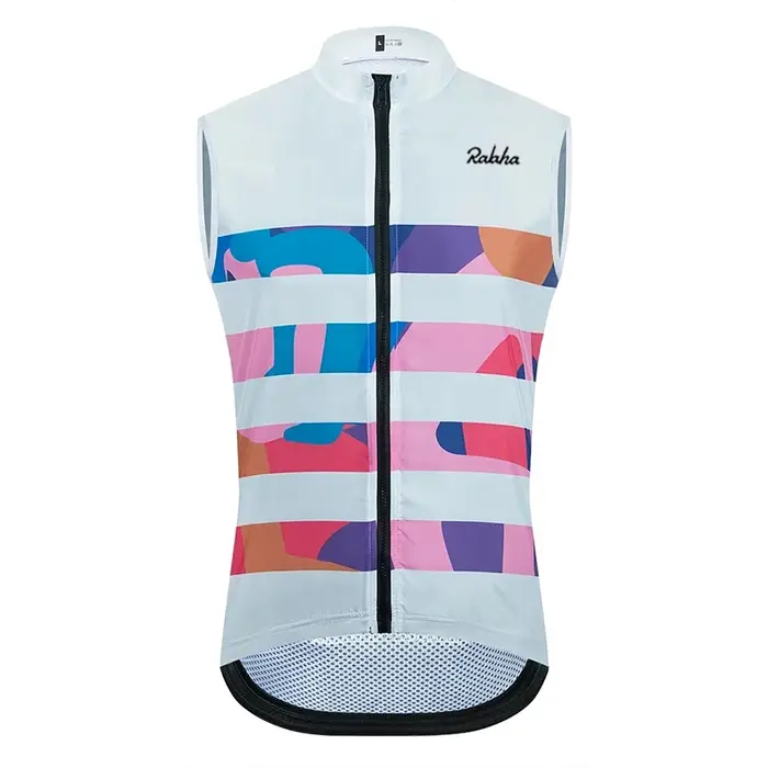 Ralaha-Chemises de cyclisme respirantes anti-UV pour hommes, vêtements de vélo sans manches, gilet d