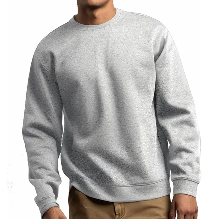 Sweat-shirt basique à col rond pour hommes et femmes, pull chaud et confortable doublé en polaire, a