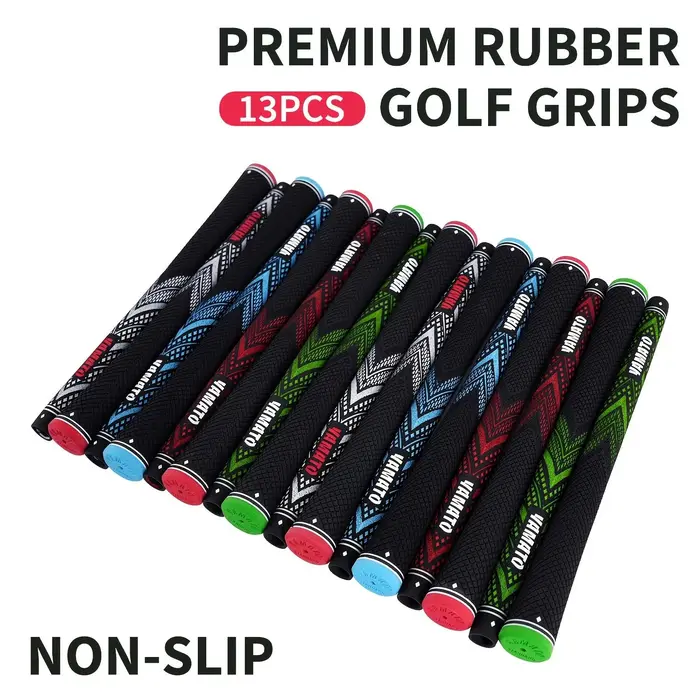 10/13 poignées de golf colorées - Taille standard - Plusieurs couleurs disponibles - Comprend une conception de poignée