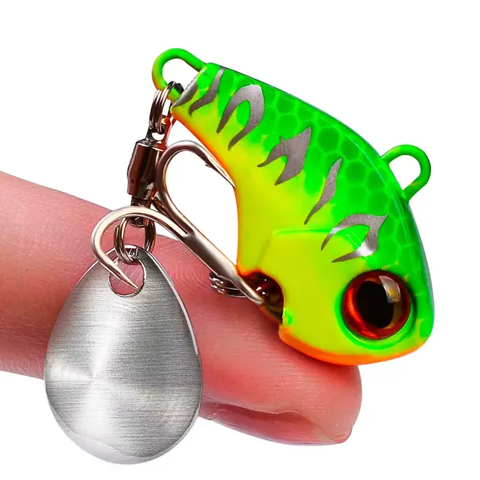Leurres de pêche oscillant rotatif métal Vib Vibration appât