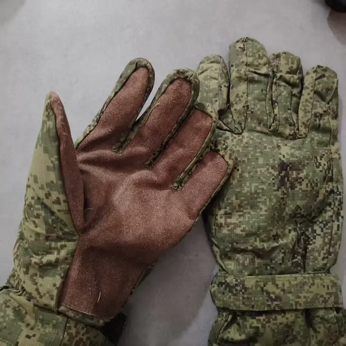 Gants tactiques camouflage russe EMR08/11 réglementaires hiver protection froid chasse militaire