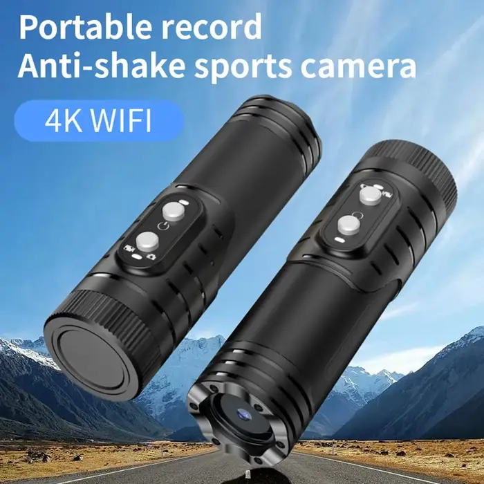Caméra d'action 4K pour chasse et activités de plein air avec support Wi-Fi et applications pour photos et vidéos de haute qualité