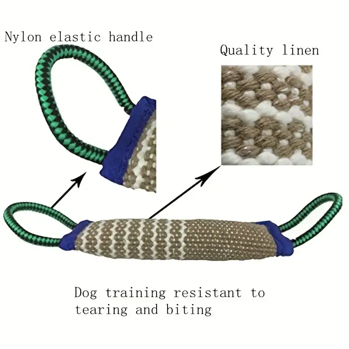 Bâtons à mâcher en jute durables pour l'entraînement des chiens de berger allemand