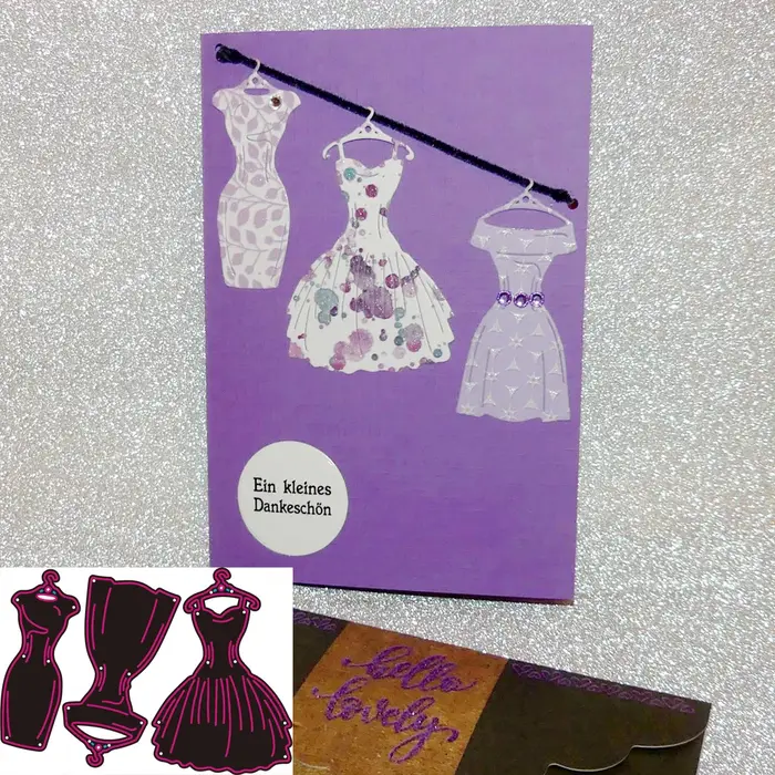Ensemble de découpe en métal découpé à la main pour dames, artisanat d'album de scrapbooking, galets