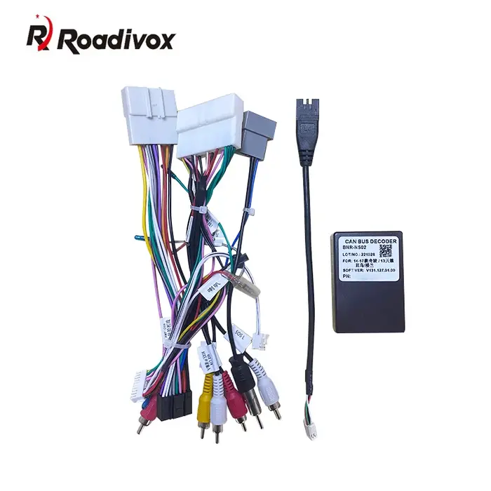 Faisceau de câbles Audio de voiture 16 broches avec Canbus pour Nissan Qashqai J11 stéréo Nissan Qas