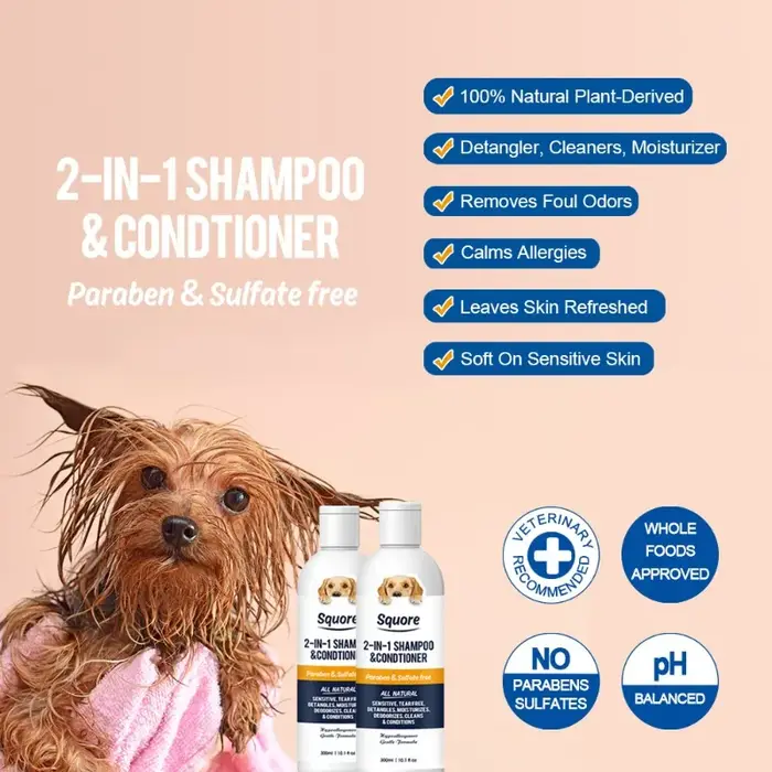 Shampoing désodorisant pour animaux de compagnie