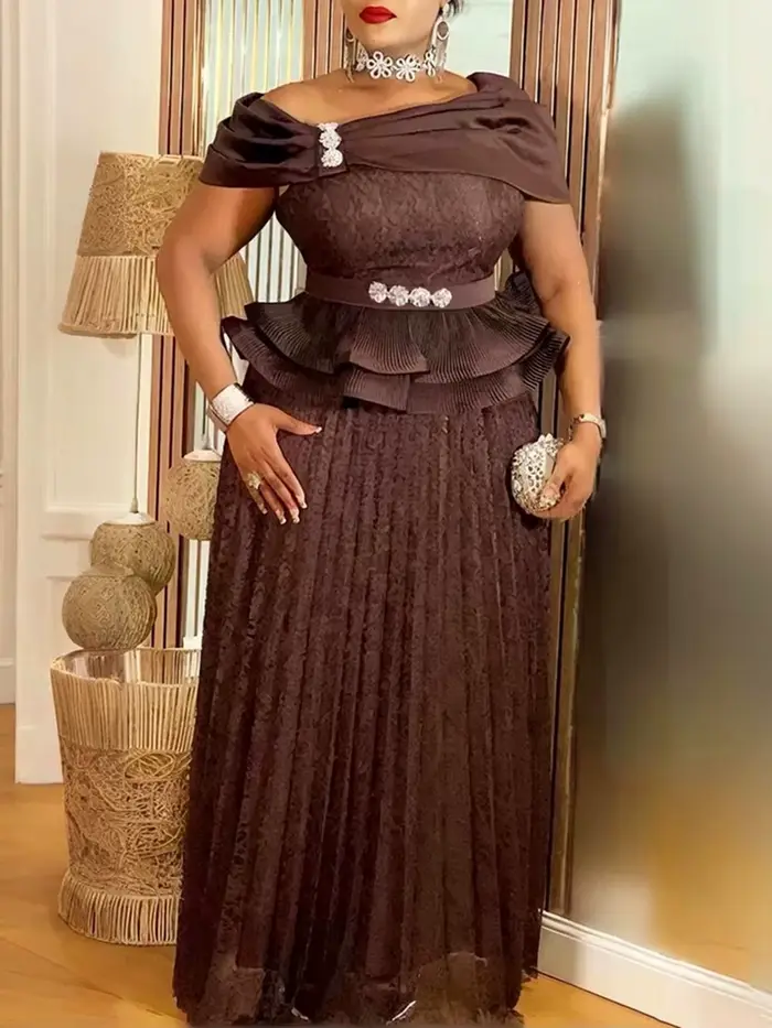 Robes longues élégantes pour femmes Printemps-Été 2026 – Robes plissées maxi pour mariage, soirée, b