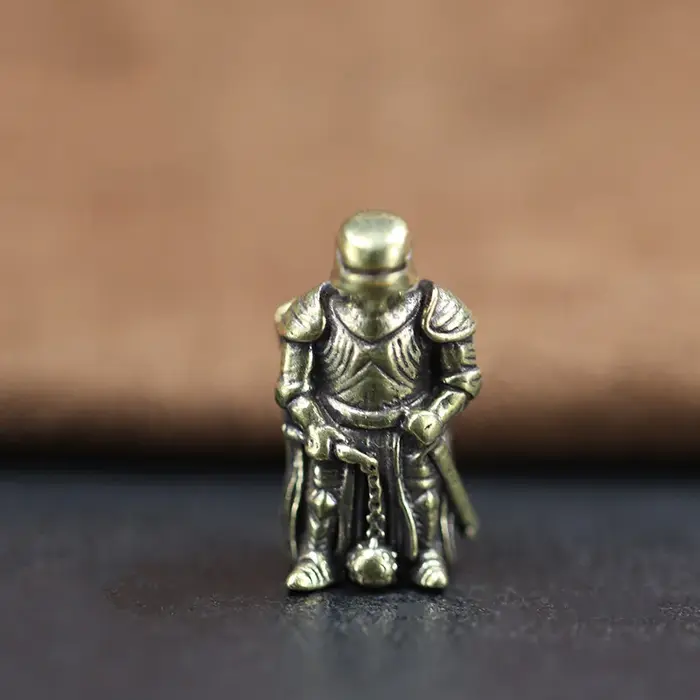 Armor Warrior Perles de couteau en laiton, Pendentifs de lanière tressée faits main en paracorde EDC