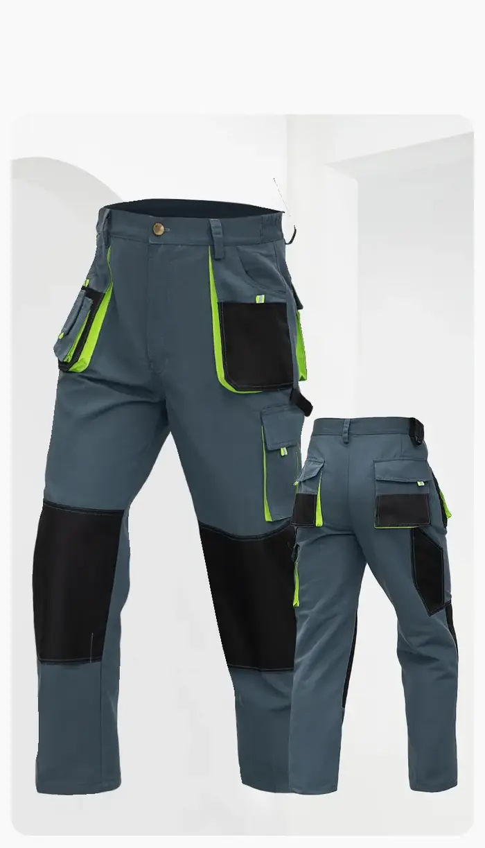 Vêtements de travail homme construction protection multi-poches résistant durable uniforme pantalon cargo