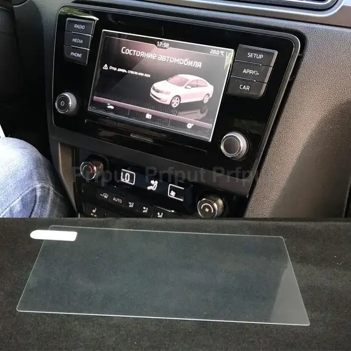 Protecteur d'écran en verre trempé pour Skoda rapid Swing 3 2018, 6.5 pouces, affichage de Navigatio