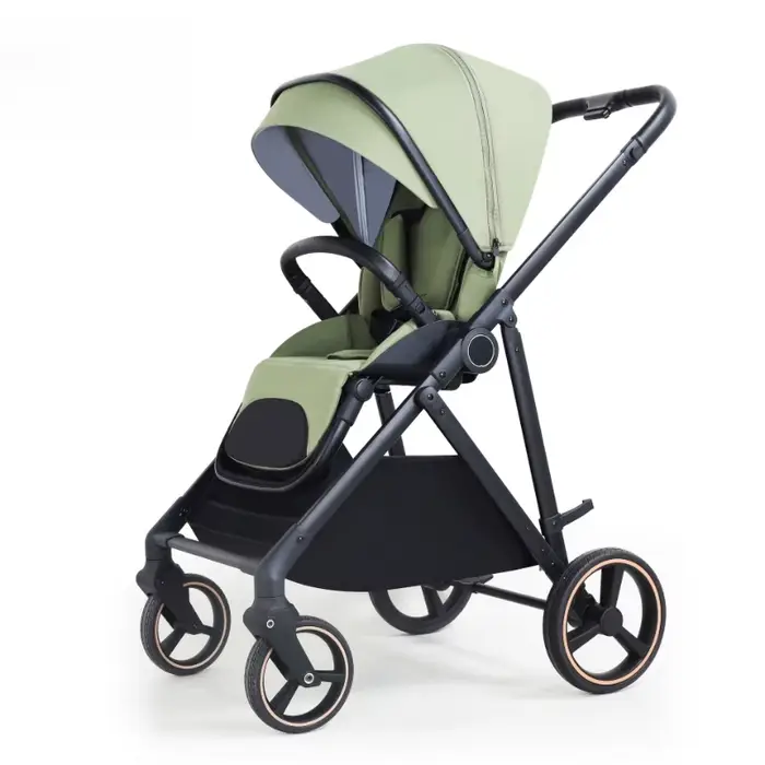 2025 nouvelle poussette bébé C15 légère et facile à plier poussette bébé avec quatre roues absorbant