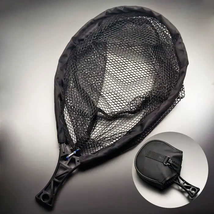 ANFS Filet d'atterrissage de pêche, filet d'atterrissage pliable pour truite, filet à truite en mail