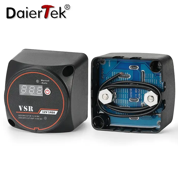 DaierTek – isolateur intelligent à double batterie, 12V, 140a, relais numérique sensible à la tensio