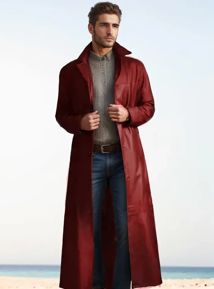 Veste en Faux cuir pour hommes, vêtements de printemps, col de costume, décontracté, polyvalent, au-