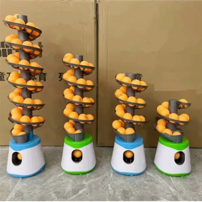 Pichet de balle de Tennis de Table Portable amélioré, Version double alimentation, Robot de balle de